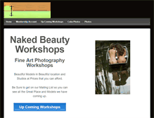 Tablet Screenshot of nakedbeautyworkshops.com